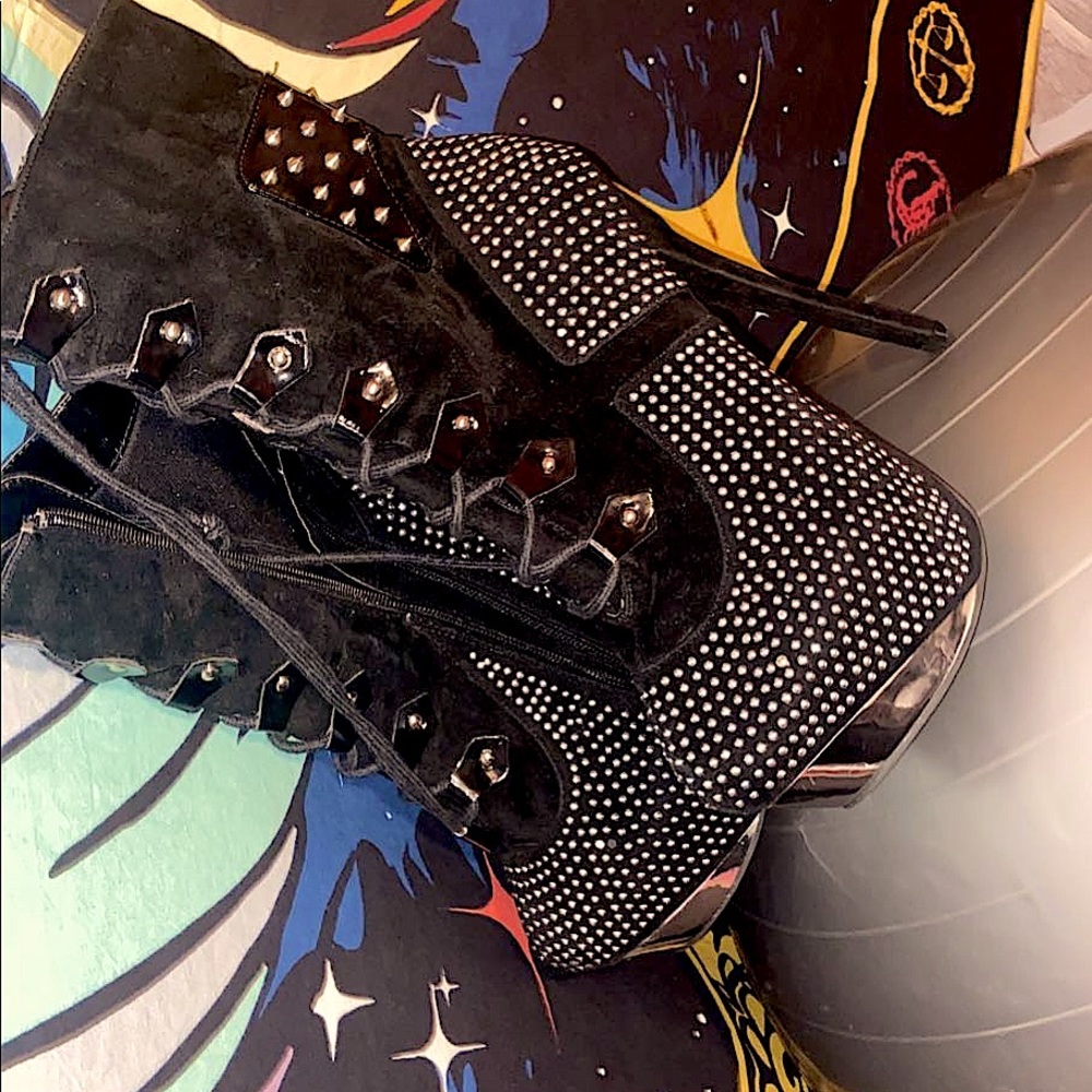 High heels with studs on them